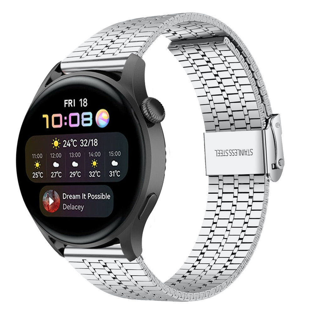 Strap-it Strap-it Bracelet acier inoxydable Huawei Watch 3 (Pro) (argent)