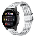 Strap-it Bracelet acier inoxydable Huawei Watch 3 (Pro) (argent)