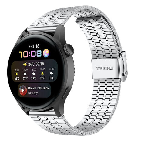 Strap-it Strap-it Bracelet acier inoxydable Huawei Watch 3 (Pro) (argent)