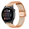 Strap-it Strap-it Bracelet acier inoxydable Huawei Watch 3 (Pro) (or rose) Strap-it Strap-it Bracelet acier inoxydable Huawei Watch 3 (Pro) (or rose)