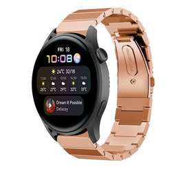 Strap-it Bracelet métal Huawei Watch 3 (Pro) (or rose)