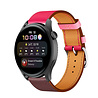 Strap-it Strap-it Bracelet cuir Huawei Watch 3 (Pro) (rose vif/marron rouge) Strap-it Strap-it Bracelet cuir Huawei Watch 3 (Pro) (rose vif/marron rouge)
