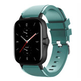 Strap-it Bracelet silicone Amazfit GTS 2 (vert sapin)