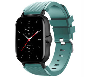 Strap-it Bracelet silicone Amazfit GTS 2 (vert sapin)
