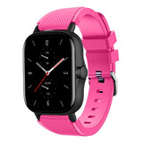 Strap-it Bracelet silicone Amazfit GTS 2 (rose vif)