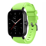 Strap-it Bracelet silicone Amazfit GTS 2 (vert clair)