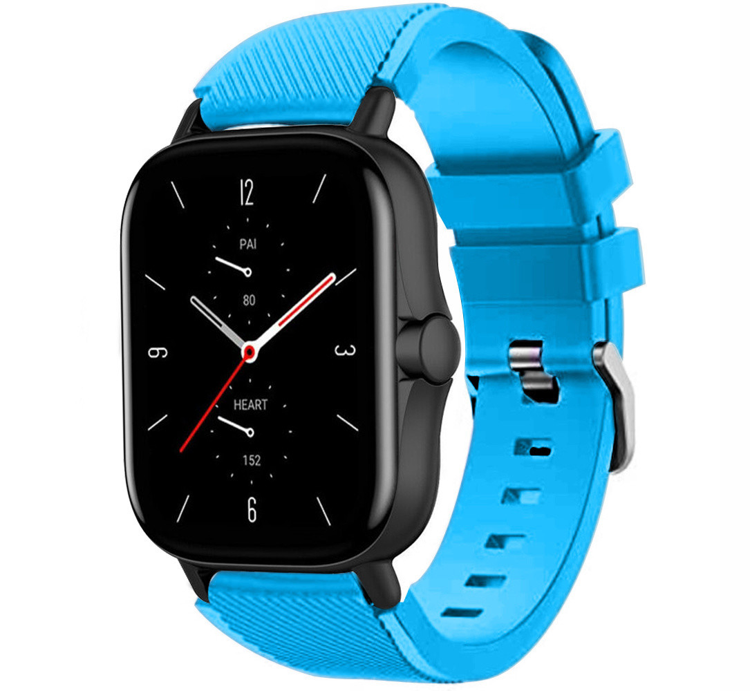 Strap-it Strap-it Bracelet silicone Amazfit GTS 2 (bleu clair)