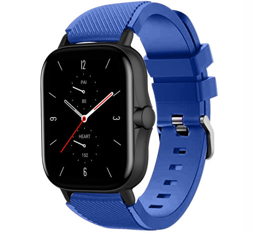 Strap-it Strap-it Bracelet silicone Amazfit GTS 2 (bleu)