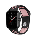 Strap-it Bracelet de sport Amazfit GTS 2 (noir/rose)