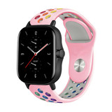 Strap-it Bracelet sport Amazfit GTS 2 (rose/coloré)