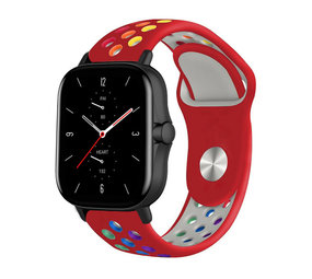 Strap-it Bracelet sport Amazfit GTS 2 (rouge/couleur)