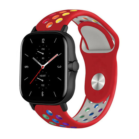 Strap-it Strap-it Bracelet sport Amazfit GTS 2 (rouge/couleur) Strap-it Strap-it Bracelet sport Amazfit GTS 2 (rouge/couleur)