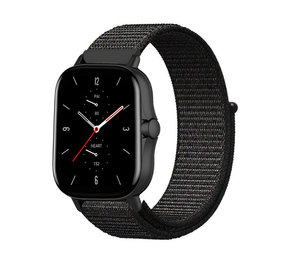 Strap-it Bracelet nylon Amazfit GTS 2 (noir)