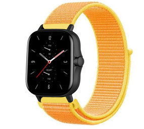 Strap-it Bracelet nylon Amazfit GTS 2 (jaune clair)