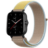 Strap-it Bracelet nylon Amazfit GTS 2 (camel)