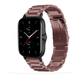 Strap-it Bracelet acier Amazfit GTS 2 (bronze-or) Strap-it Bracelet acier Amazfit GTS 2 (bronze-or)