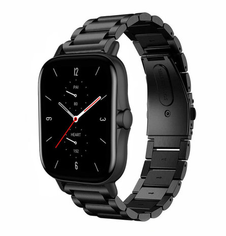 Strap-it Strap-it Bracelet acier Amazfit GTS 2 (noir) Strap-it Strap-it Bracelet acier Amazfit GTS 2 (noir)