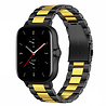 Strap-it Strap-it Bracelet acier Amazfit GTS 2 (noir/or) Strap-it Strap-it Bracelet acier Amazfit GTS 2 (noir/or)
