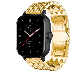 Strap-it Bracelet acier dragon Amazfit GTS 2 (or) Strap-it Bracelet acier dragon Amazfit GTS 2 (or)