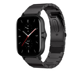 Strap-it Bracelet métall Amazfit GTS 2 (noir)