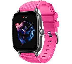 Strap-it Bracelet silicone Amazfit GTS 3 (rose vif)