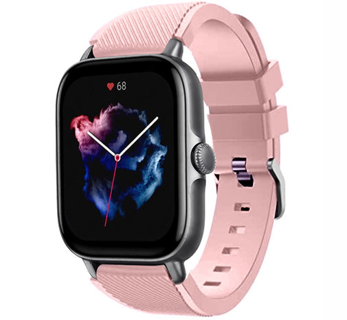 Strap-it Strap-it Bracelet silicone Amazfit GTS 3 (rose clair)