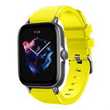 Strap-it Bracelet silicone Amazfit GTS 3 (jaune)