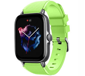 Strap-it Bracelet silicone Amazfit GTS 3 (vert clair)