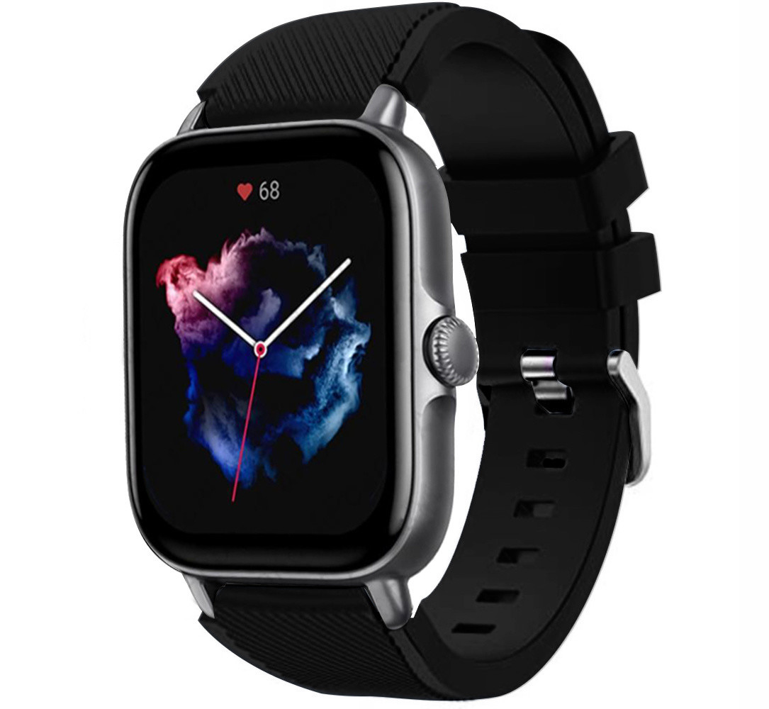 Strap-it Strap-it Bracelet silicone Amazfit GTS 3 (noir)