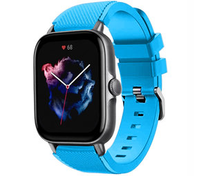 Strap-it Bracelet silicone Amazfit GTS 3 (bleu clair)