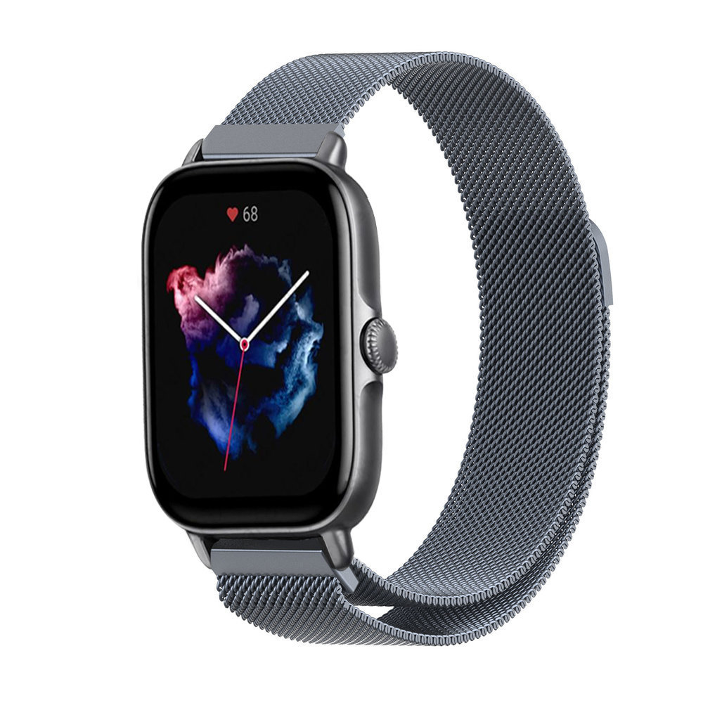Strap-it Strap-it Bracelet Milanais Amazfit GTS 3 (gris sidéral) Strap-it Strap-it Bracelet Milanais Amazfit GTS 3 (gris sidéral)