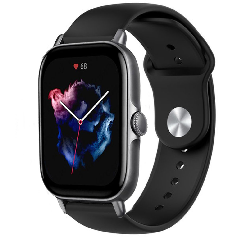 Strap-it Strap-it Bracelet sport Amazfit GTS 3 (noir)