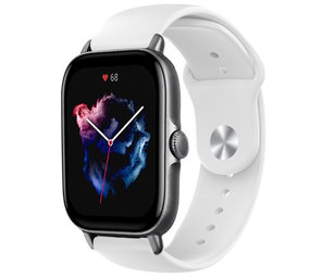 Strap-it Bracelet sport Amazfit GTS 3 (blanc)