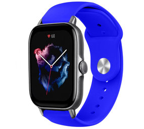 Strap-it Bracelet sport Amazfit GTS 3 (bleu)