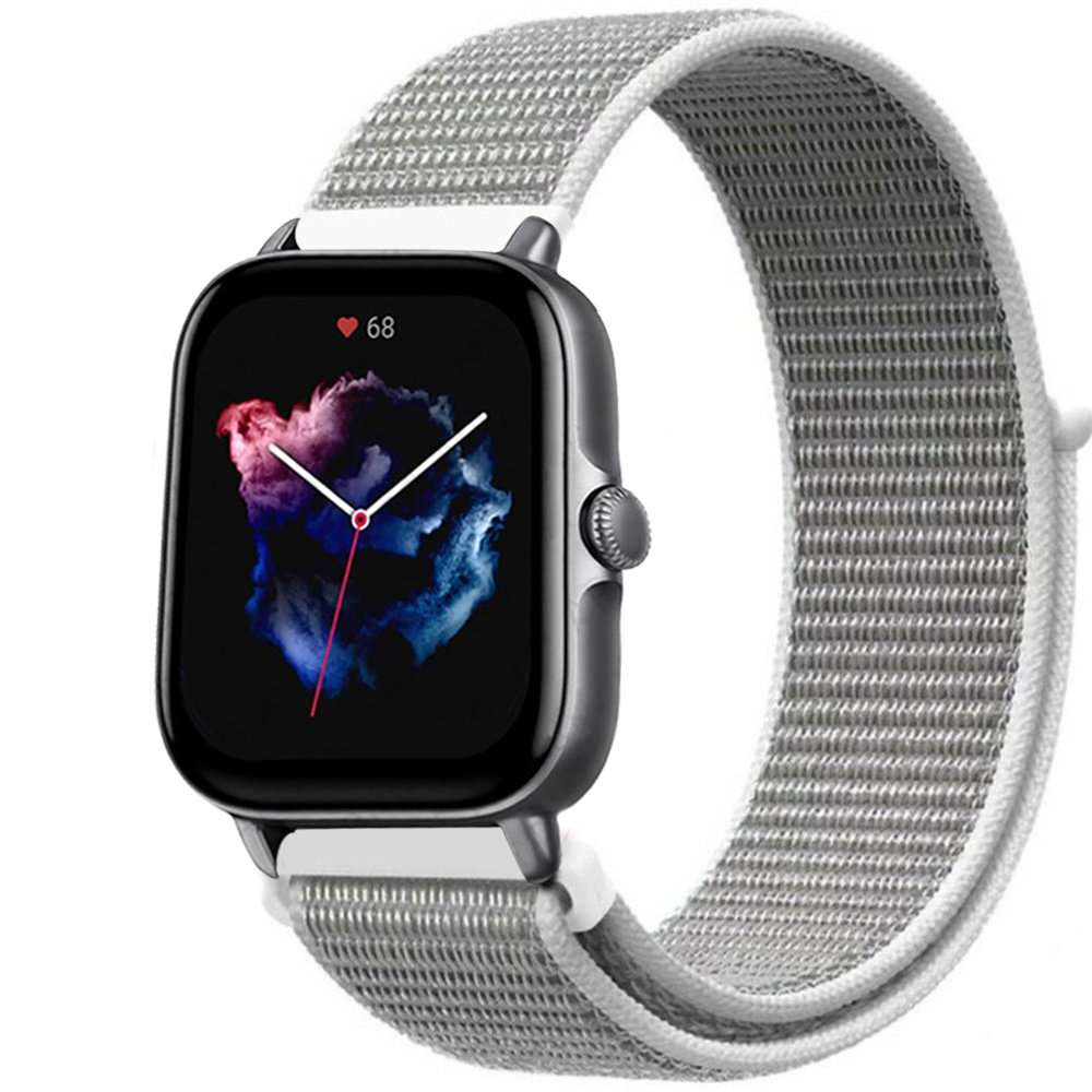 Strap-it Strap-it Bracelet nylon Amazfit GTS 3 (coquillage)