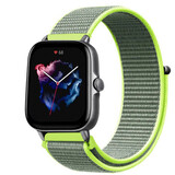 Strap-it Bracelet nylon Amazfit GTS 3 (fluorescent)