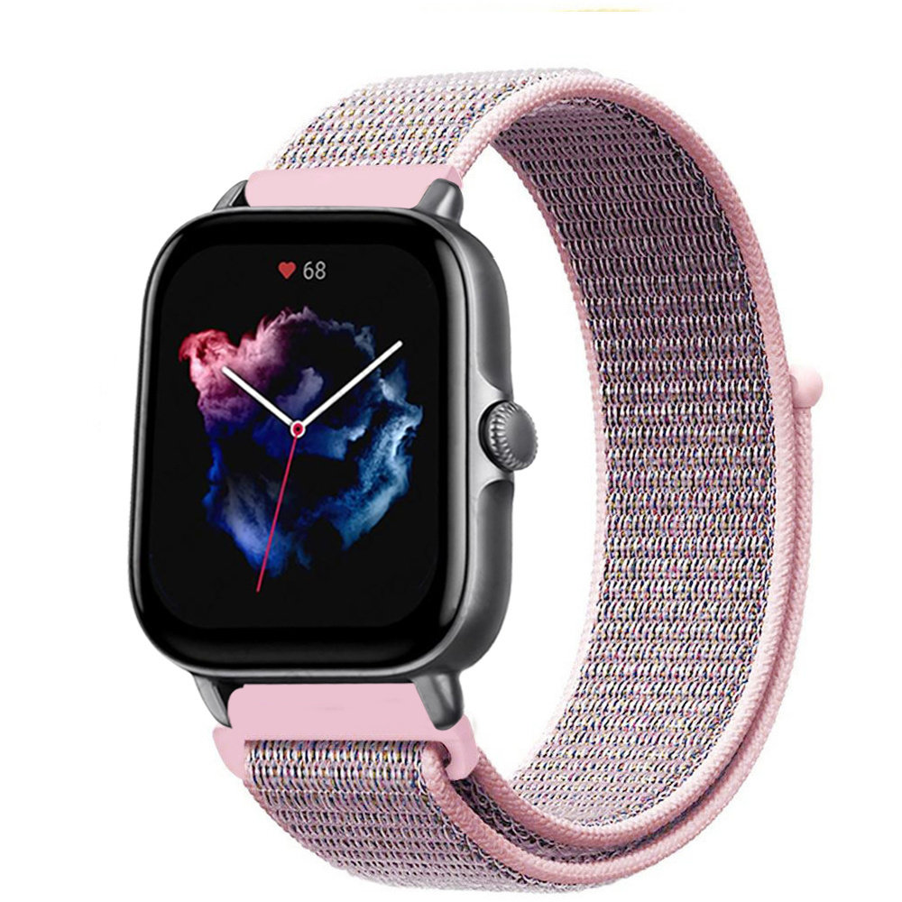 Strap-it Strap-it Bracelet nylon Amazfit GTS 3 (sable rose)