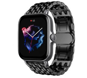 Strap-it Bracelet acier dragon Amazfit GTS 3 (noir)