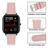 Strap-it Strap-it Bracelet cuir Amazfit GTS 3 (rose)