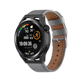Strap-it Bracelet cuir Huawei GT Runner (gris)