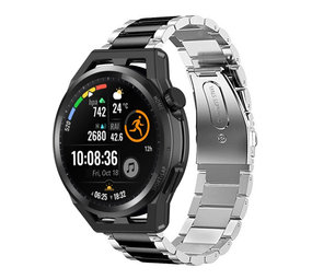 Strap-it Bracelet acier Huawei GT Runner (argent/noir)