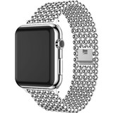 Strap-it Bracelet perles acier Apple Watch (argent)
