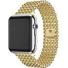 Strap-it Strap-it Bracelet perles acier Apple Watch (or)