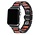 Strap-it Bracelet acier/bois Apple Watch (noir/marron)