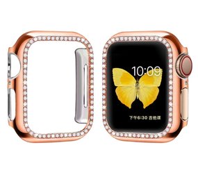 Strap-it Coque de protection Diamant Apple Watch (or rose)