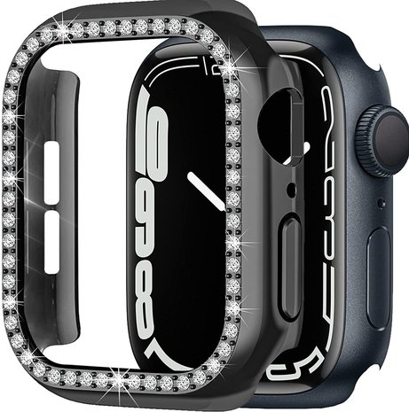 Strap-it Strap-it Coque de protection Diamant Apple Watch 7/8/9 41mm (noir) Strap-it Strap-it Coque de protection Diamant Apple Watch 7/8/9 41mm (noir)