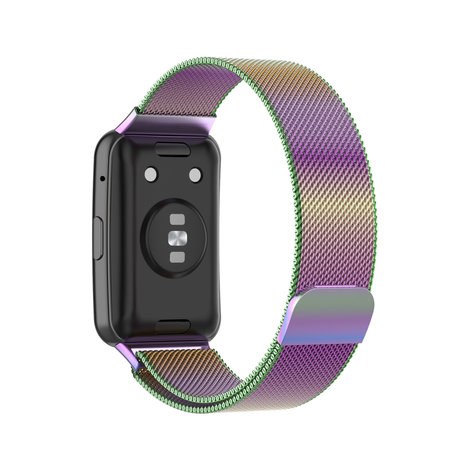 Strap-it Strap-it Bracelet Milanais Huawei Watch Fit (arc-en-ciel)