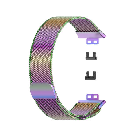 Strap-it Strap-it Bracelet Milanais Huawei Watch Fit (arc-en-ciel)