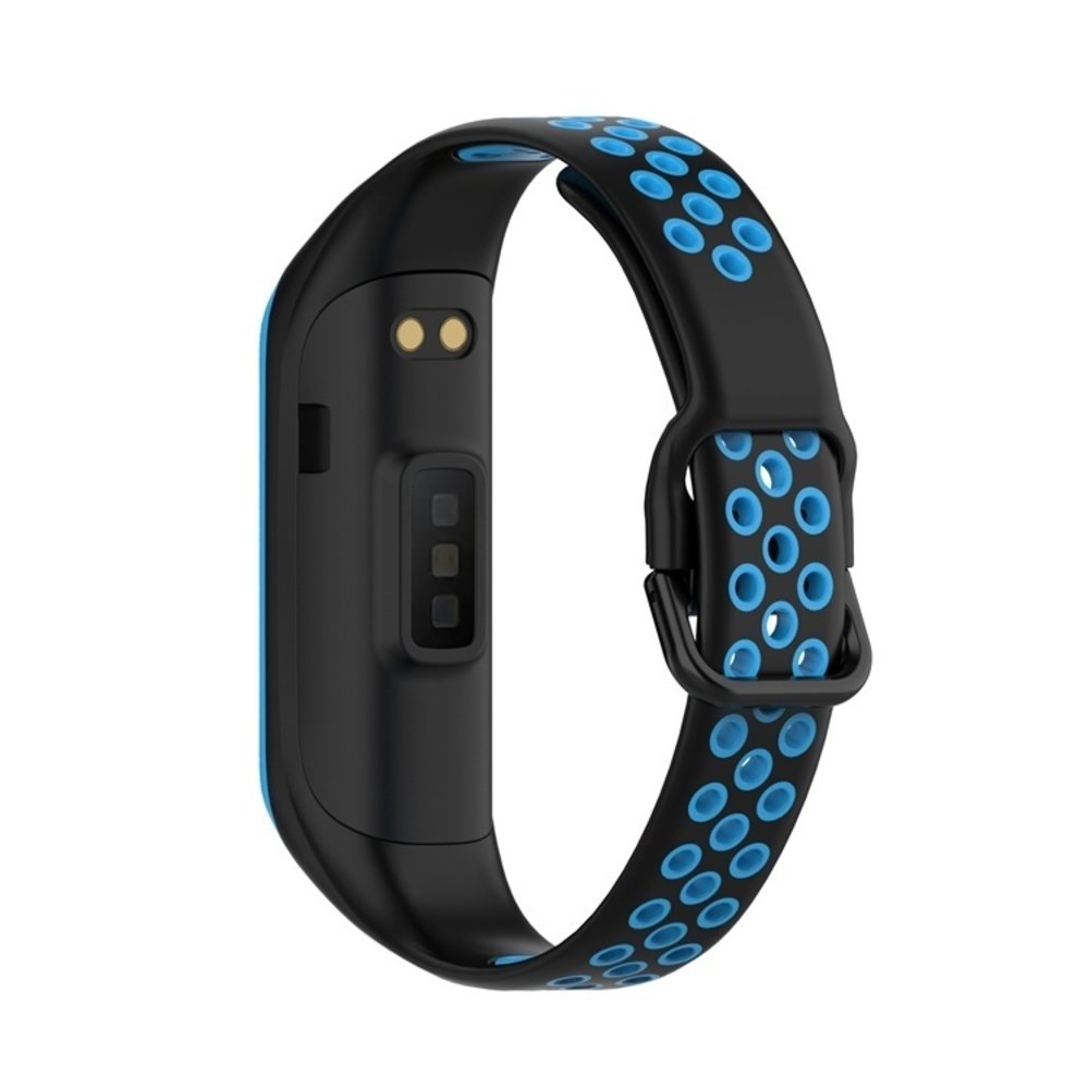 Strap-it Strap-it Bracelet sport Samsung Galaxy Fit 2 (noir / bleu) Strap-it Strap-it Bracelet sport Samsung Galaxy Fit 2 (noir / bleu)