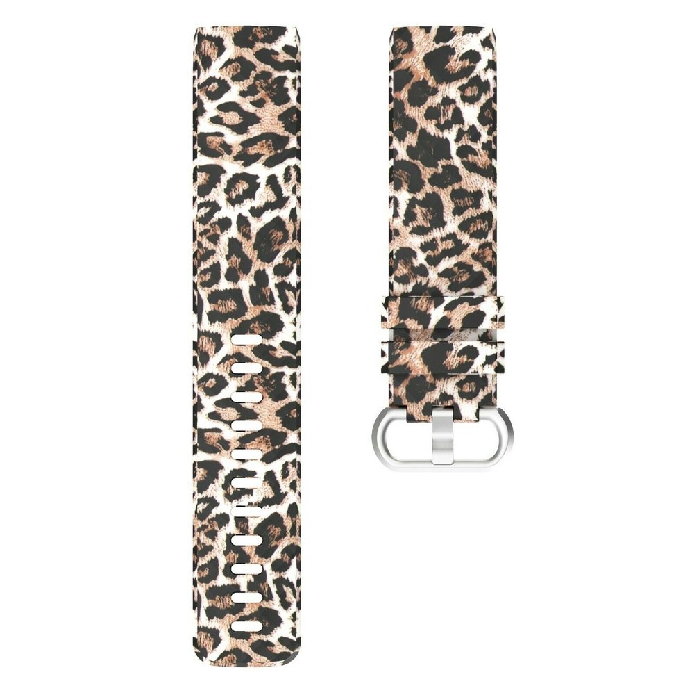 Strap-it Strap-it Bracelet Fitbit Charge 3 / 4 Lucky Leopard